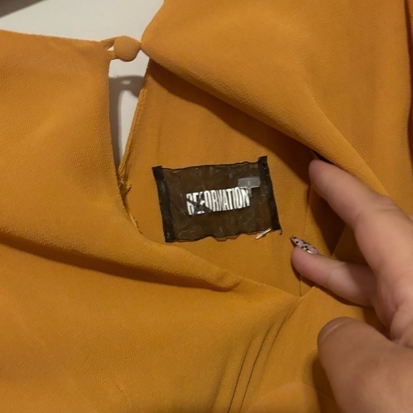 Reformation | Delancey | Mustard yellow long sleeve dress | fall | size 4 Small - Picture 2 of 9